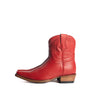 The Thistle | Women's Bootie | Natural Grain Calfskin Leather | Carmine