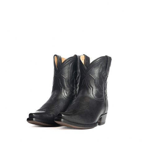 The Thistle | Women's Bootie | Natural Grain Calfskin Leather | Obsidian