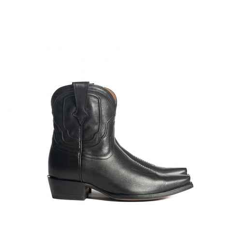 The Thistle | Women's Bootie | Natural Grain Calfskin Leather | Obsidian