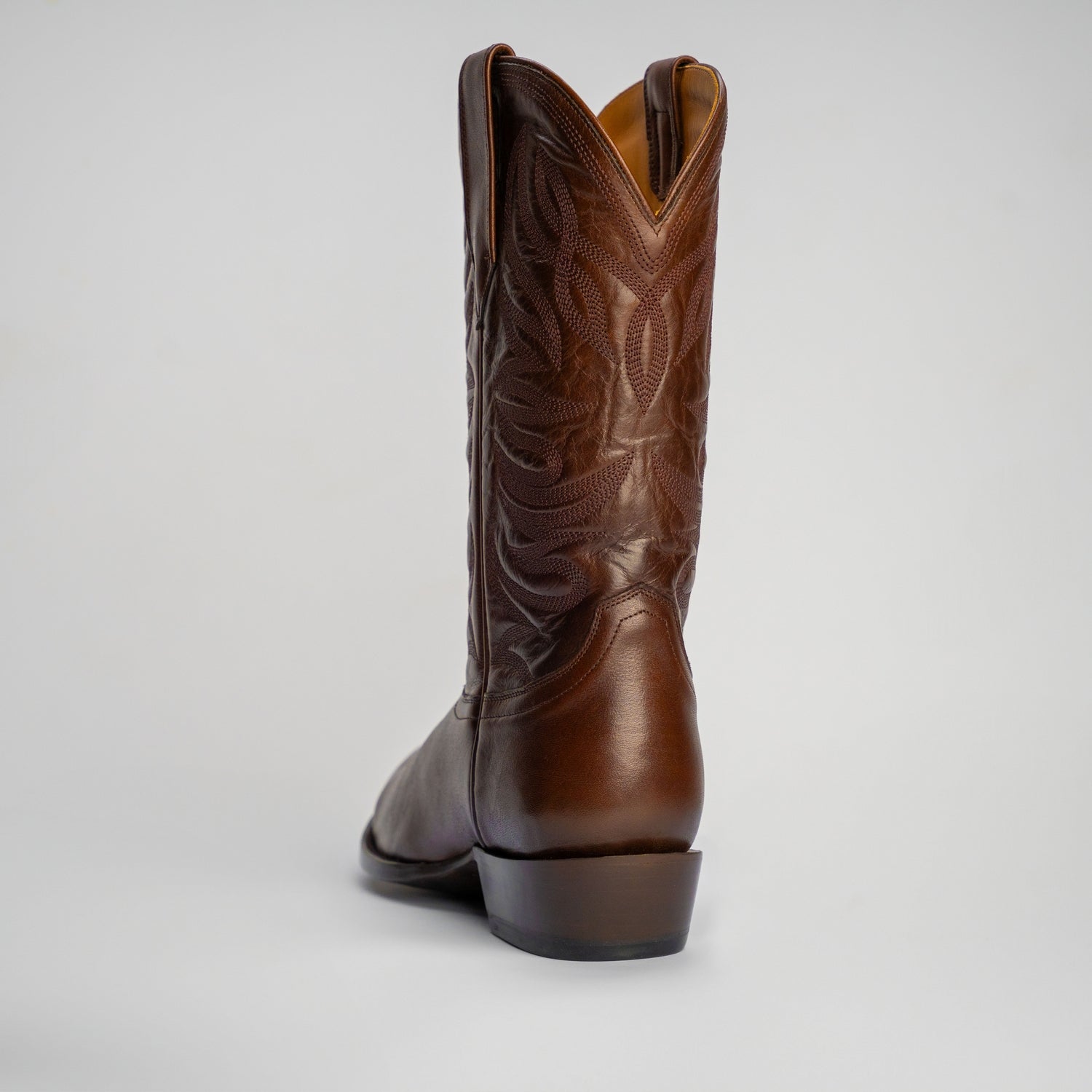 The Sterling | Men's Cowboy Boot | Natural Grain Calfskin Leather | Nicotine