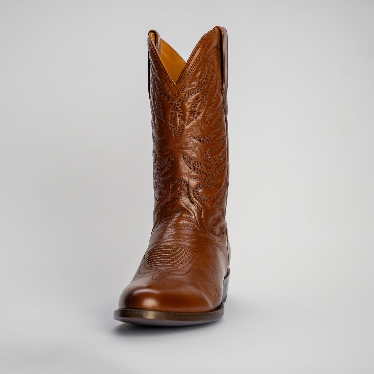 The Sterling | Men's Cowboy Boot | Natural Grain Calfskin Leather | Whiskey