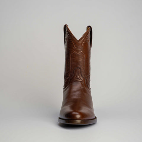 The Pendleton | Men's Roper Boot |  Natural Grain Calfskin Leather | Nicotine