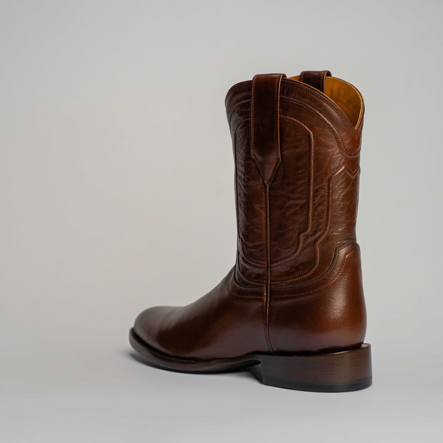 The Pendleton | Men's Roper Boot |  Natural Grain Calfskin Leather | Nicotine