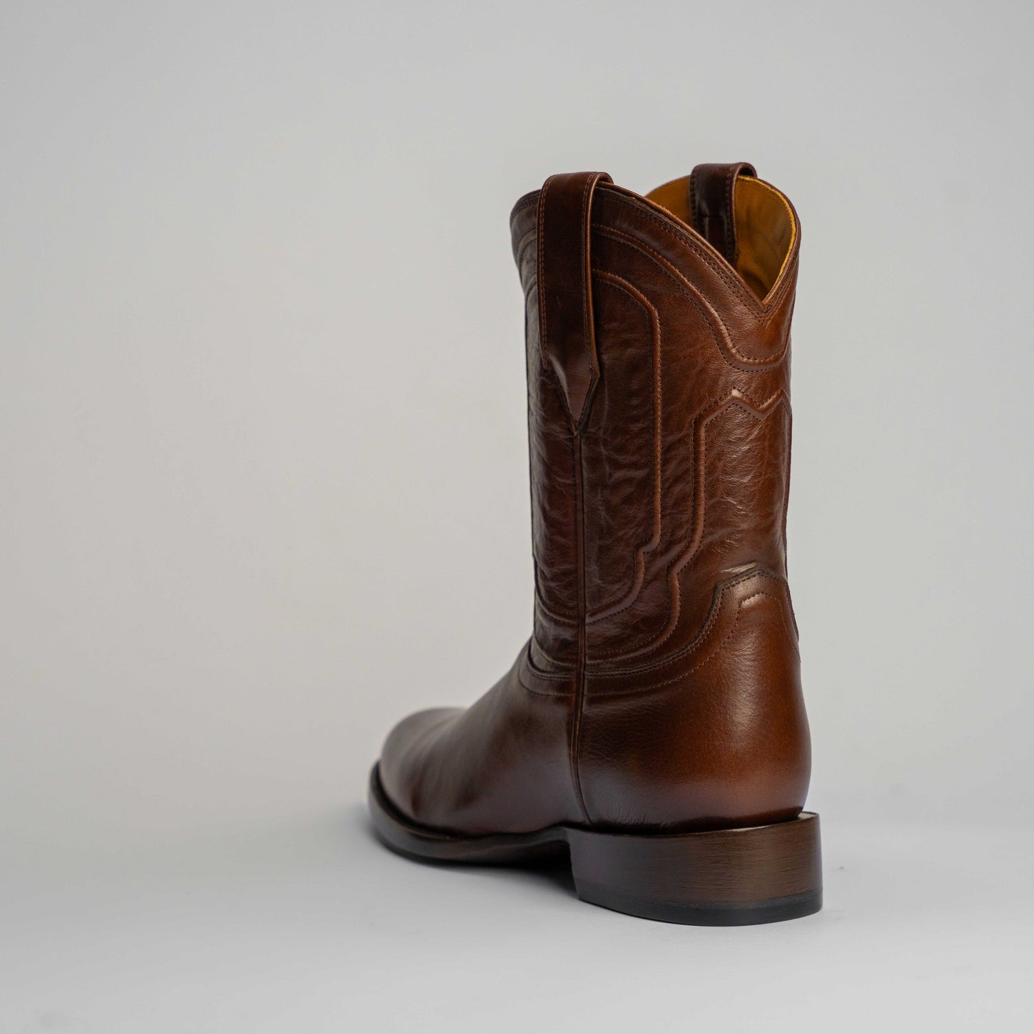 The Pendleton | Men's Roper Boot |  Natural Grain Calfskin Leather | Nicotine