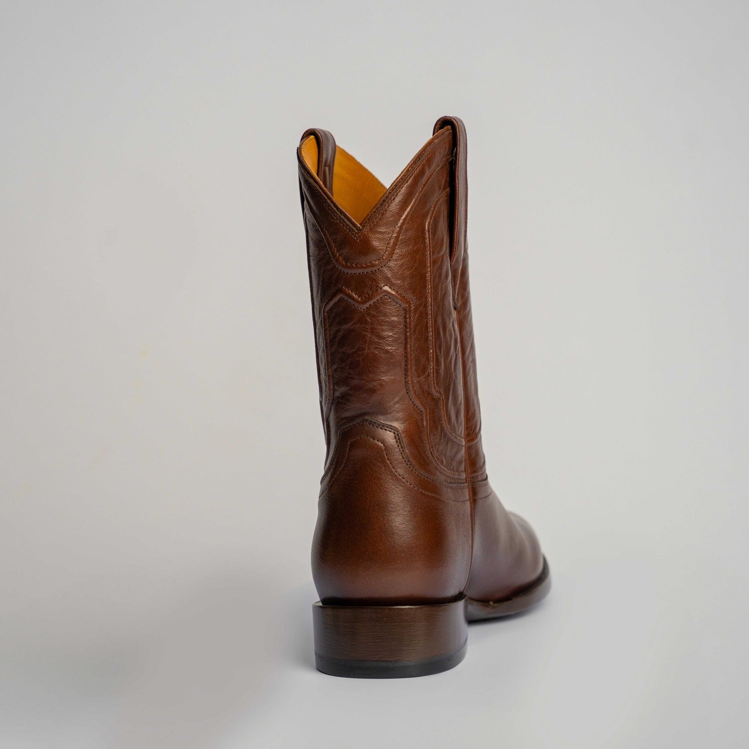 The Pendleton | Men's Roper Boot |  Natural Grain Calfskin Leather | Nicotine