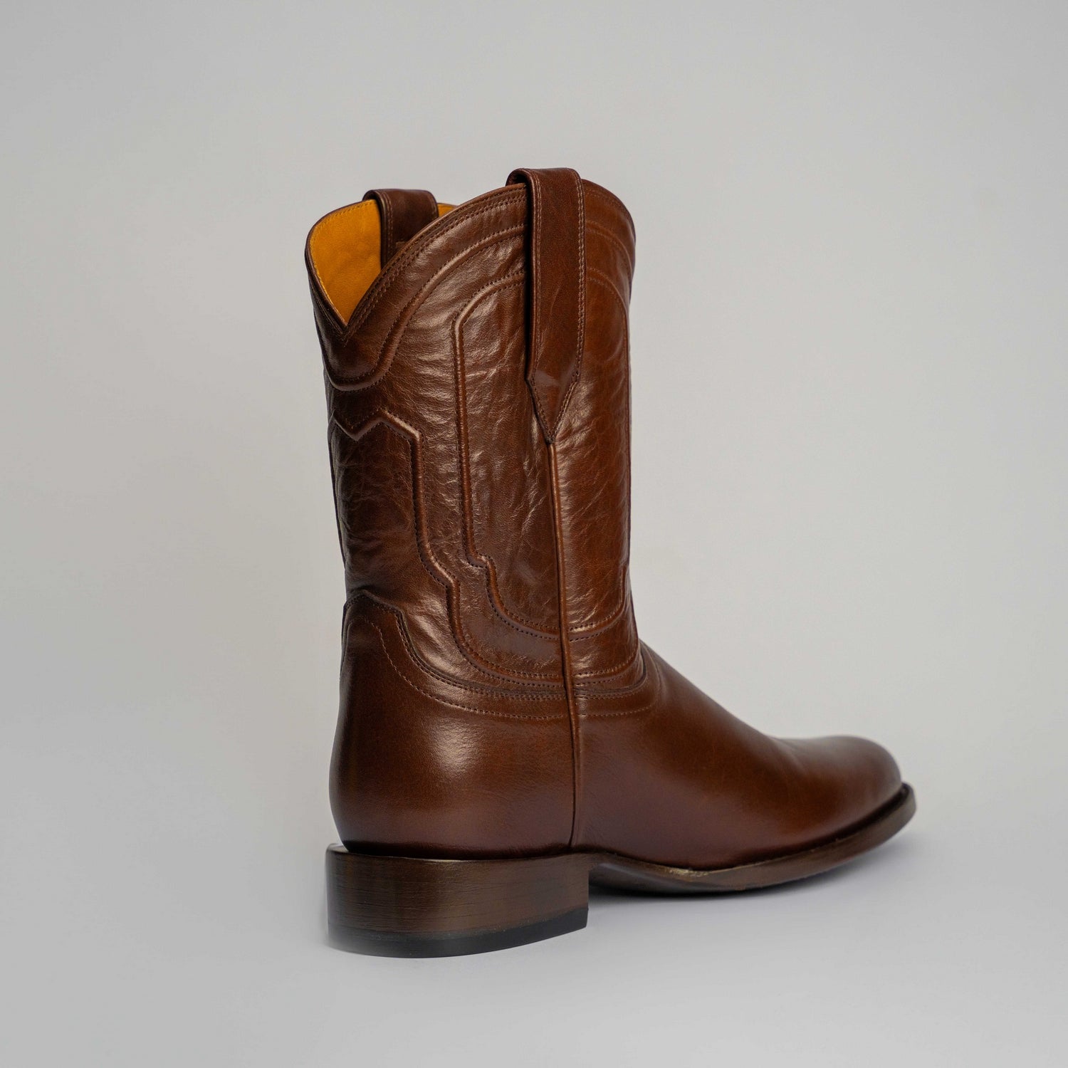 The Pendleton | Men's Roper Boot |  Natural Grain Calfskin Leather | Nicotine