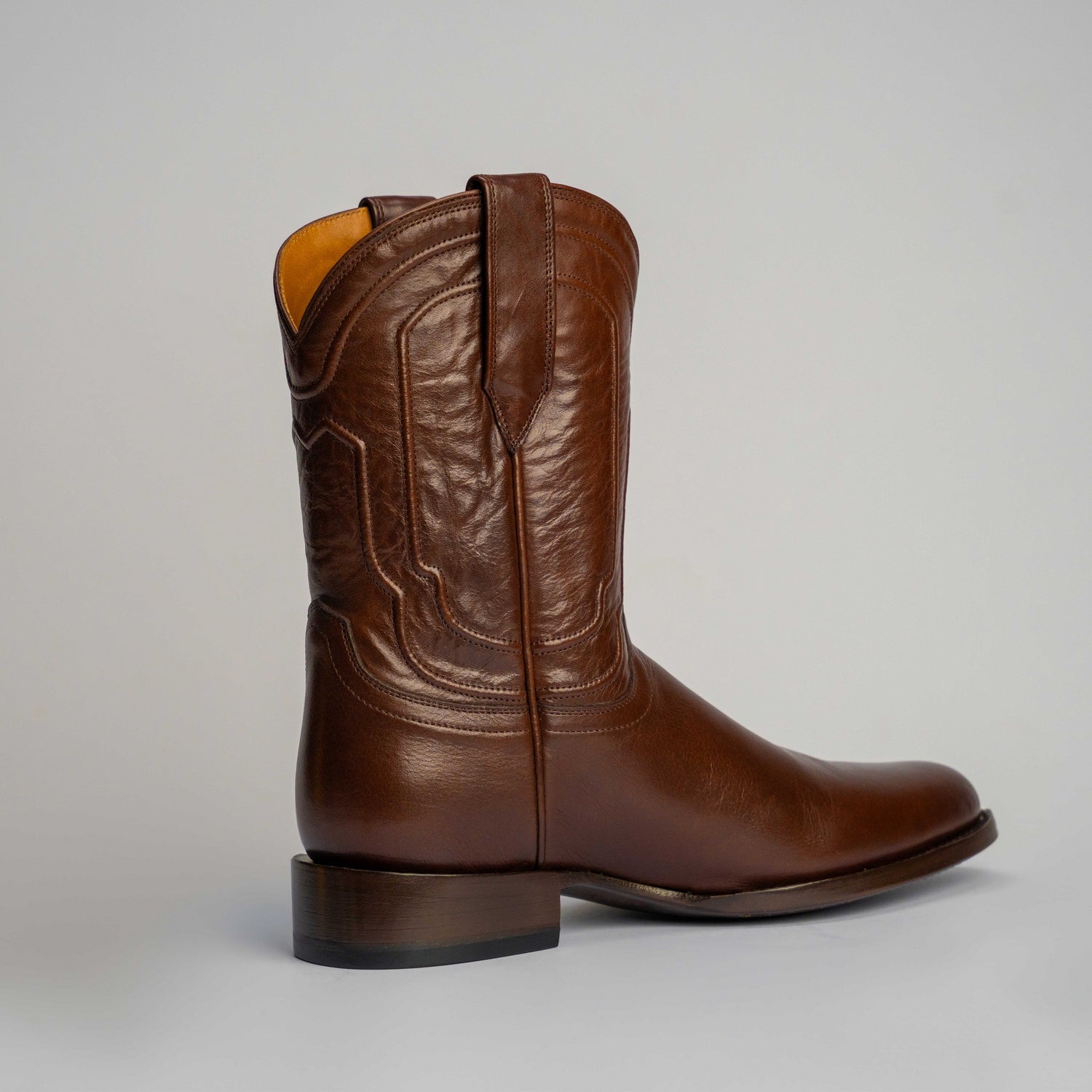 The Pendleton | Men's Roper Boot |  Natural Grain Calfskin Leather | Nicotine