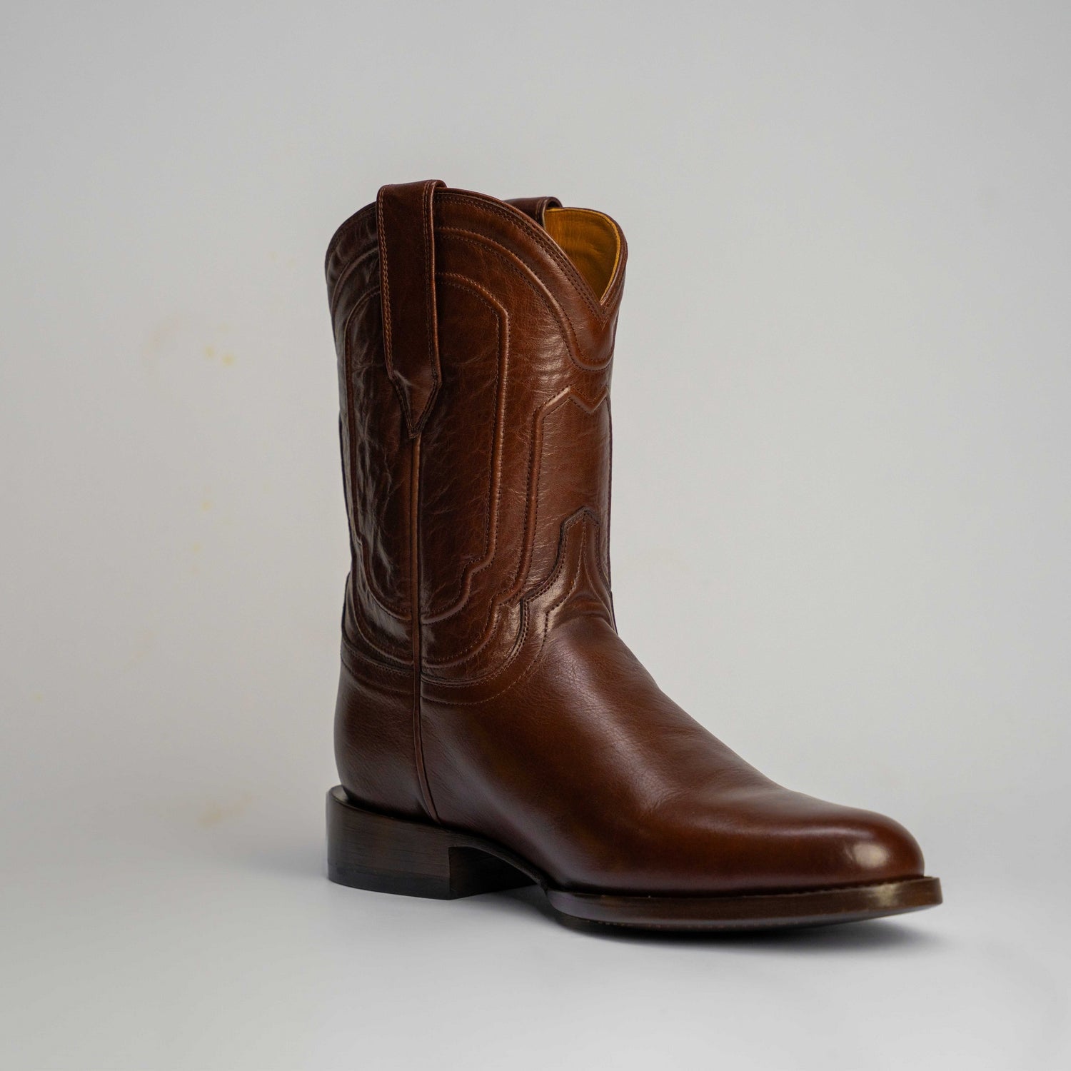 The Pendleton | Men's Roper Boot |  Natural Grain Calfskin Leather | Nicotine