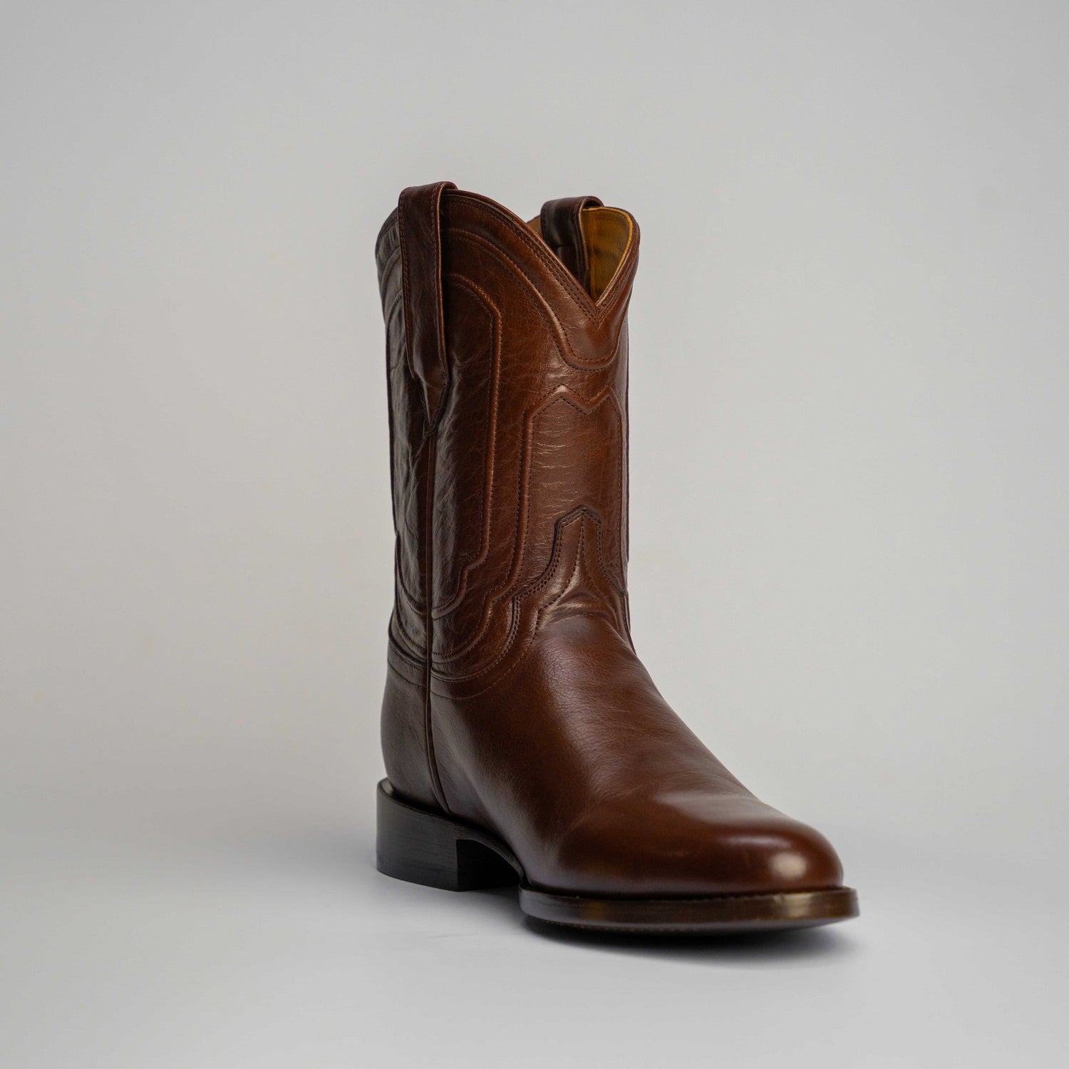 The Pendleton | Men's Roper Boot |  Natural Grain Calfskin Leather | Nicotine