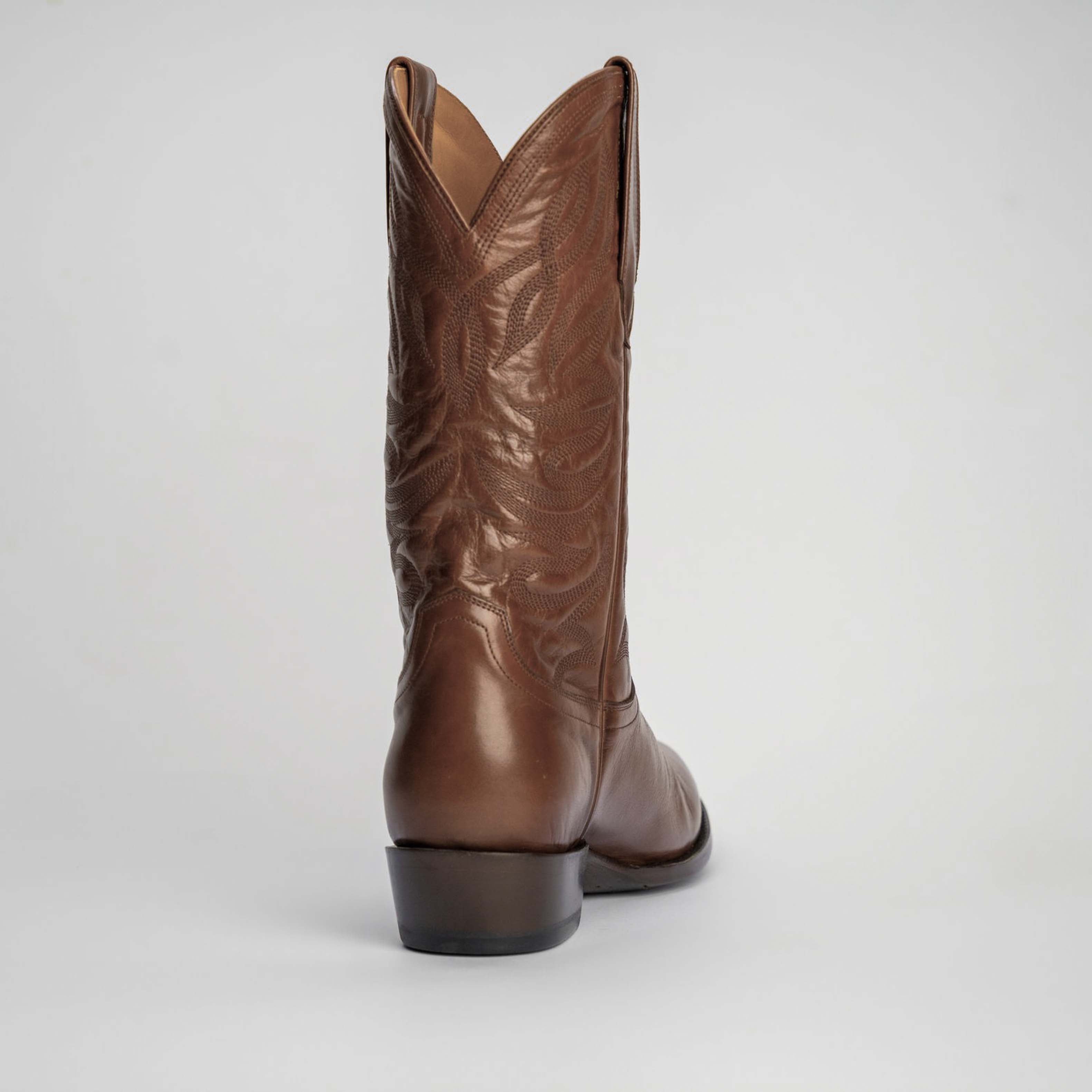 The Sterling | Men's Cowboy Boot | Natural Grain Calfskin Leather | Whiskey