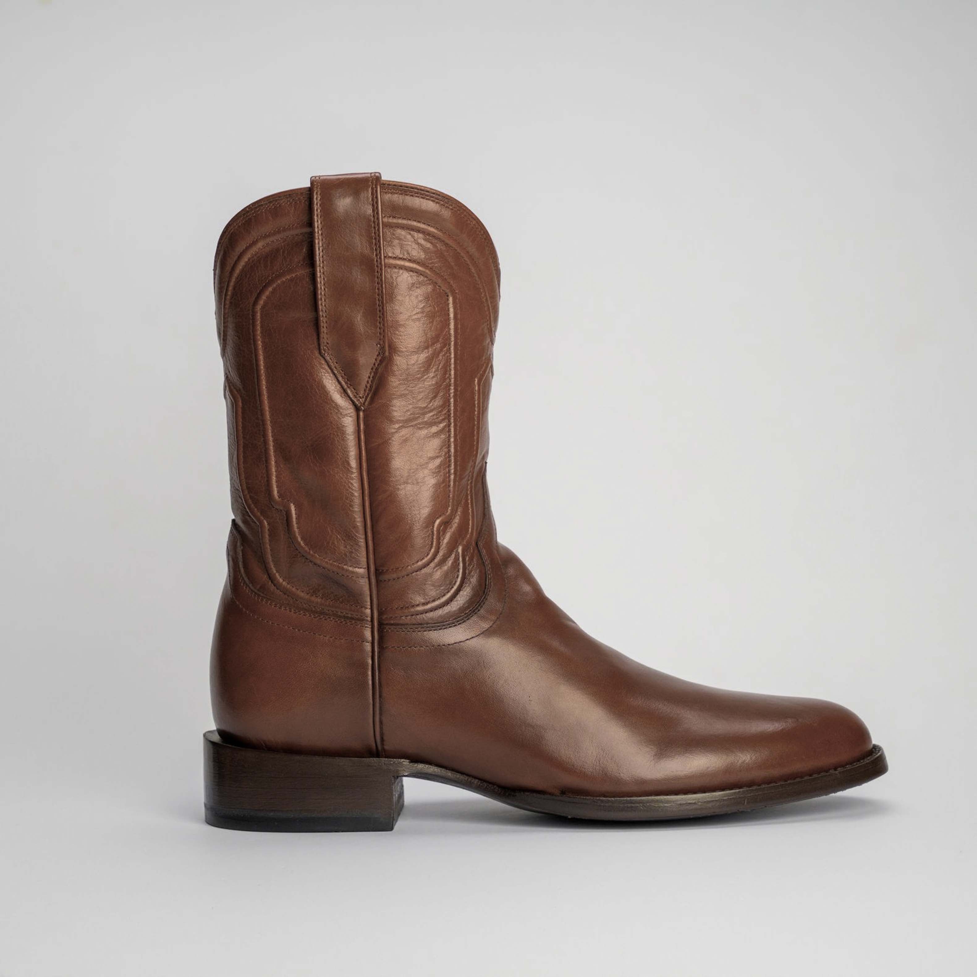 The Pendleton | Men's Roper Boot | Natural Grain Calfskin Leather | Whiskey