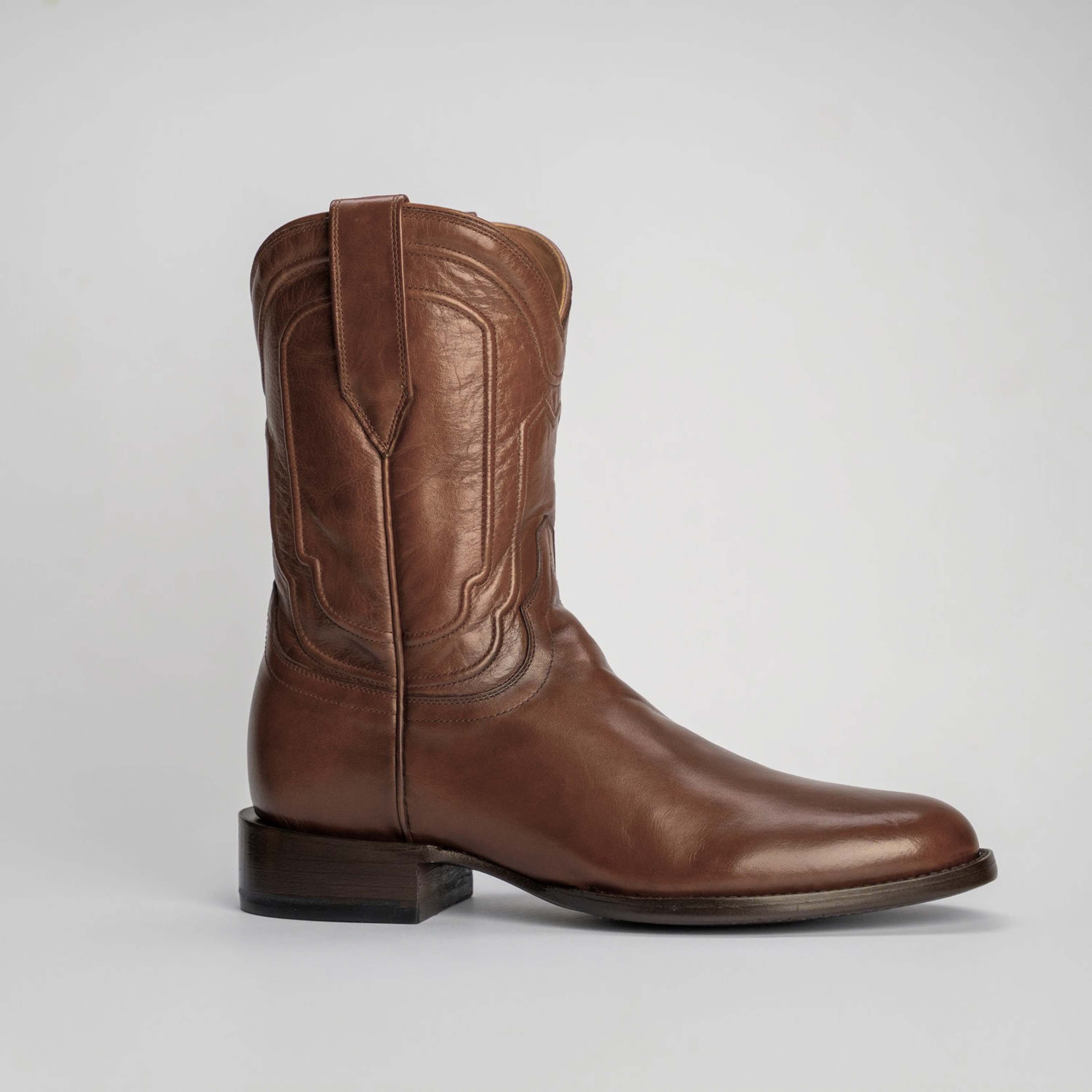 The Pendleton | Men's Roper Boot | Natural Grain Calfskin Leather | Whiskey