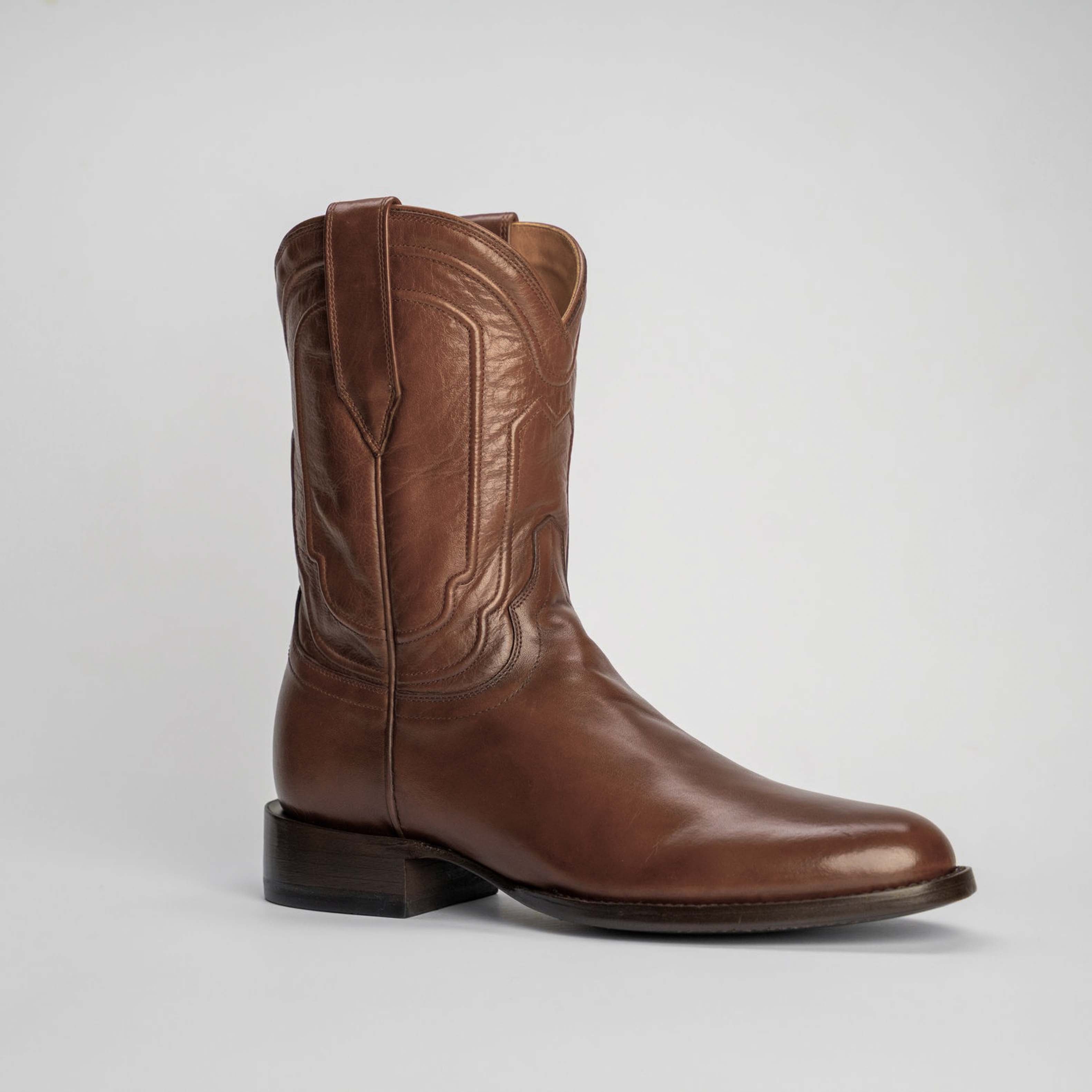 The Pendleton | Men's Roper Boot | Natural Grain Calfskin Leather | Whiskey