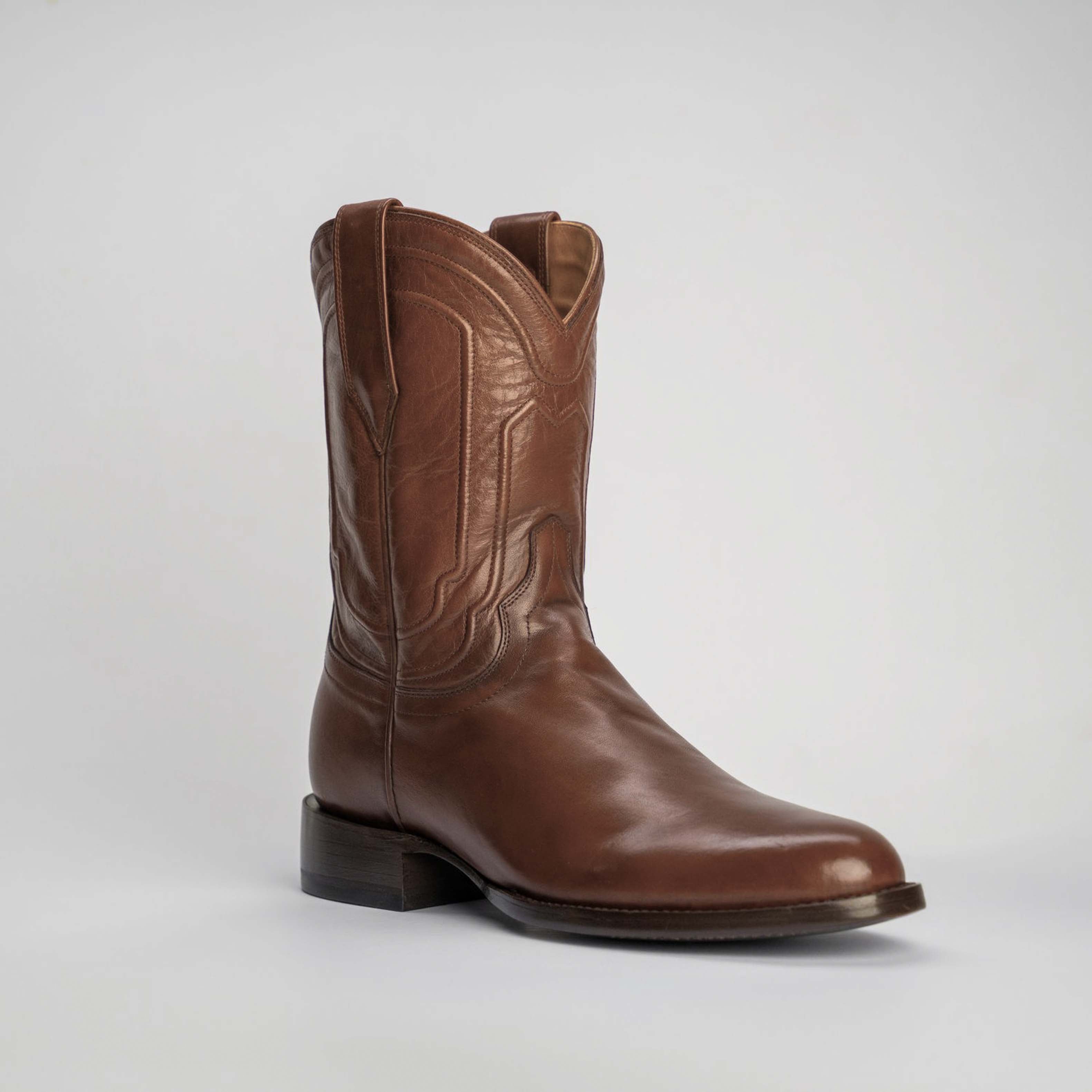 The Pendleton | Men's Roper Boot | Natural Grain Calfskin Leather | Whiskey