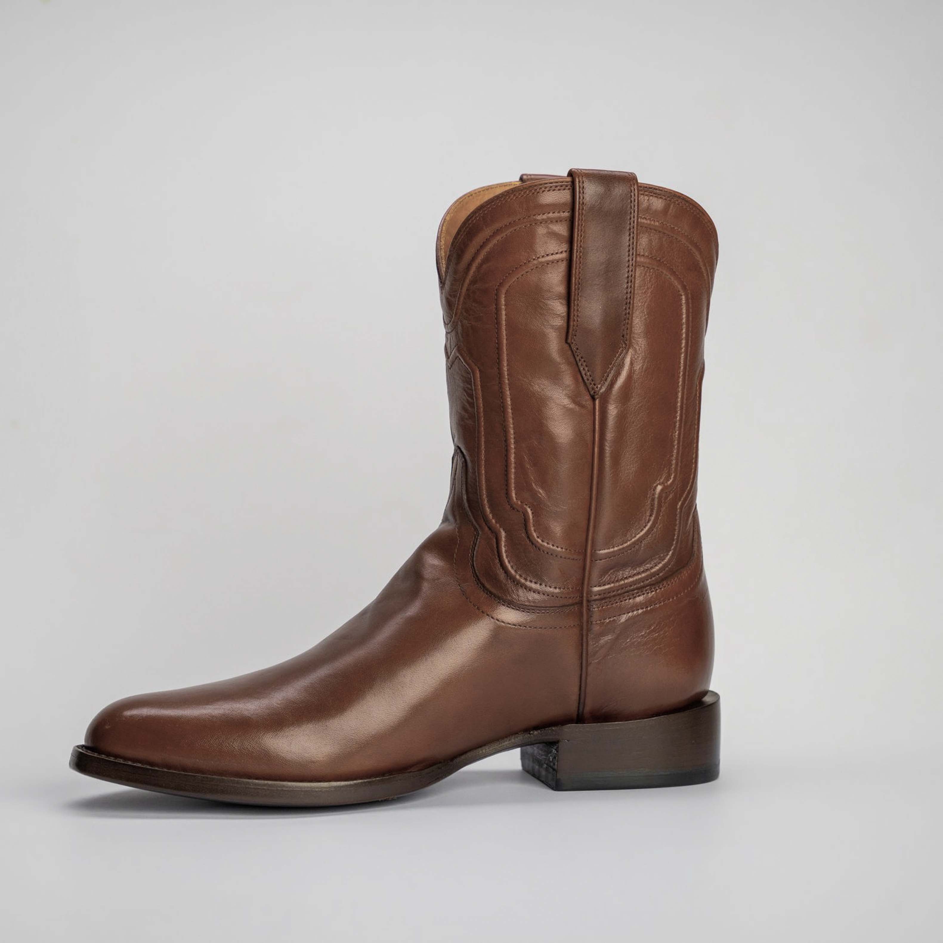 The Pendleton | Men's Roper Boot | Natural Grain Calfskin Leather | Whiskey