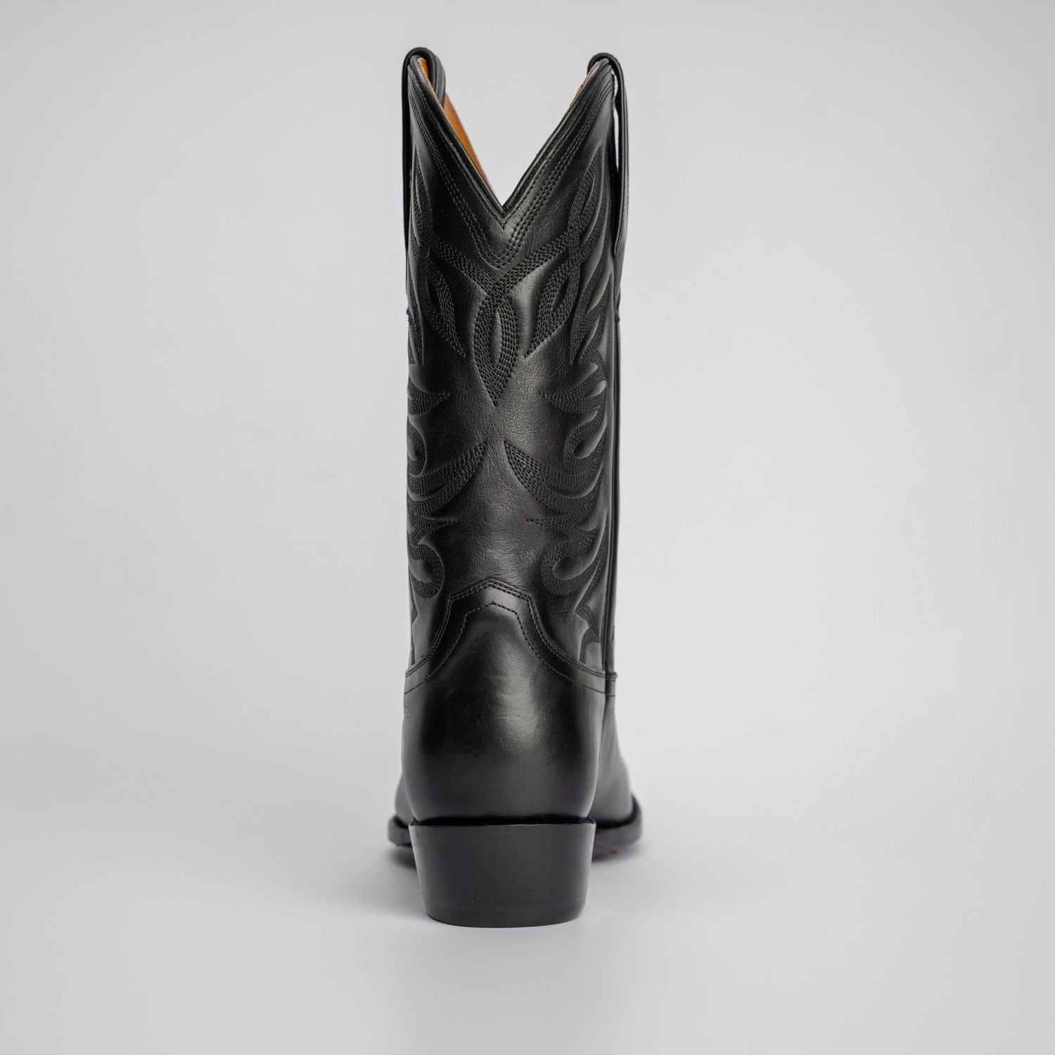 The Sterling | Men's Cowboy Boot | Natural Grain Calfskin Leather | Obsidian