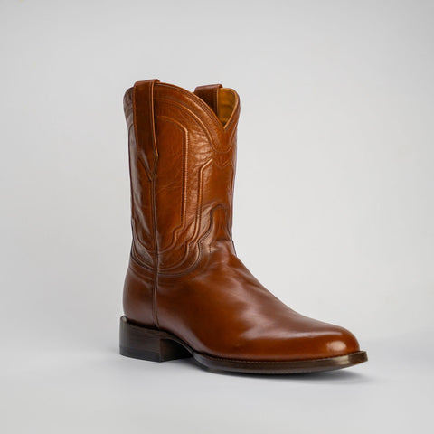 The Pendleton | Men's Roper Boot | Natural Grain Calfskin Leather | Whiskey