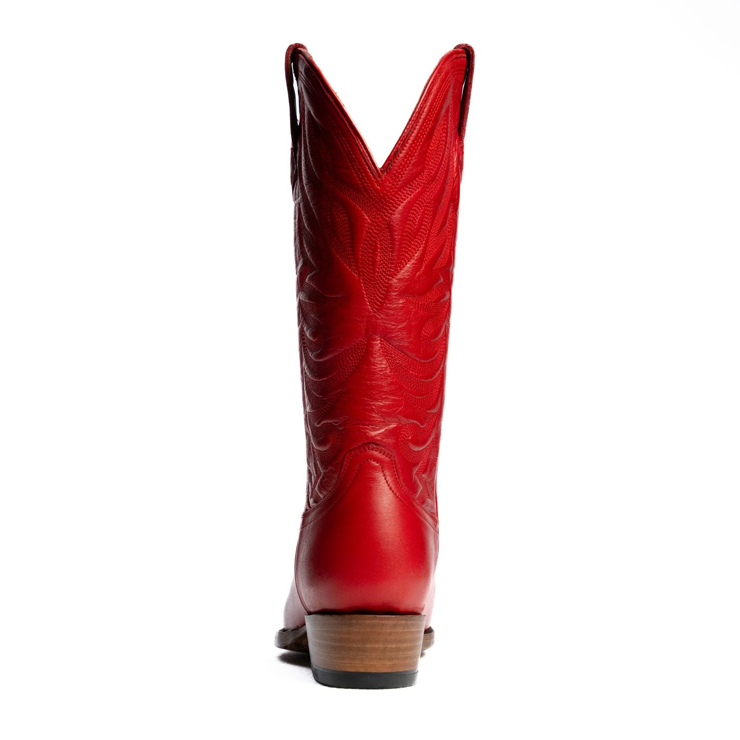 The Margaret | Women's Cowgirl Boot | Natural Grain Calfskin Leather | Carmine