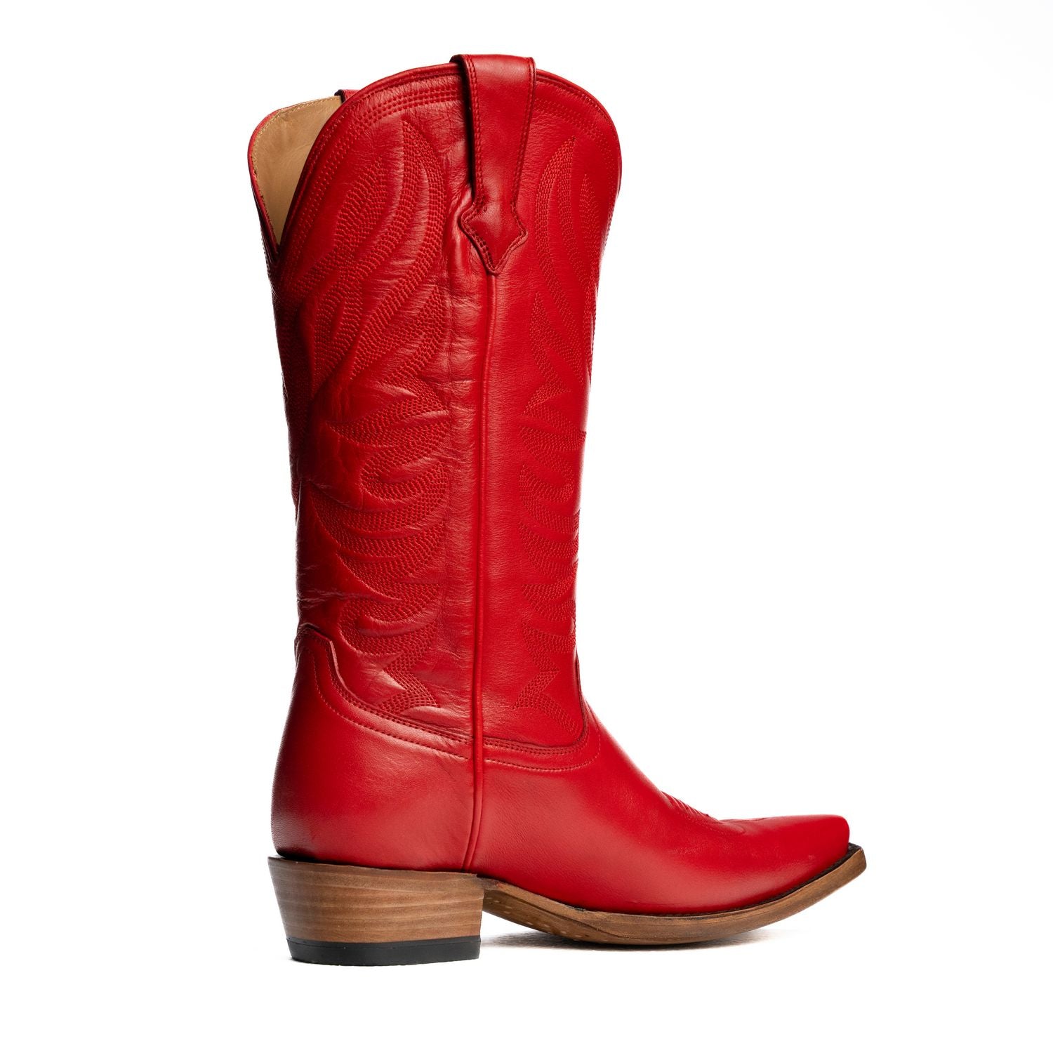 The Margaret | Women's Cowgirl Boot | Natural Grain Calfskin Leather | Carmine