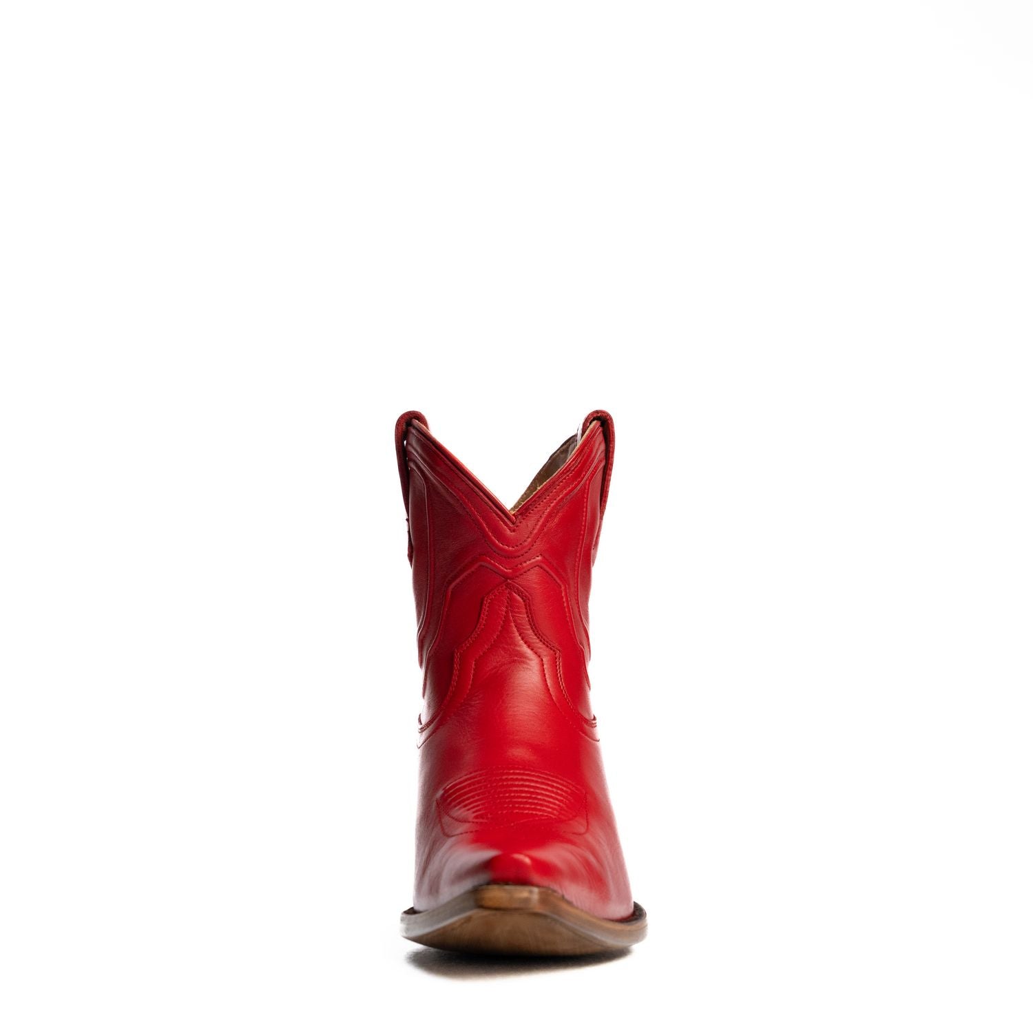 The Thistle | Women's Bootie | Natural Grain Calfskin Leather | Carmine