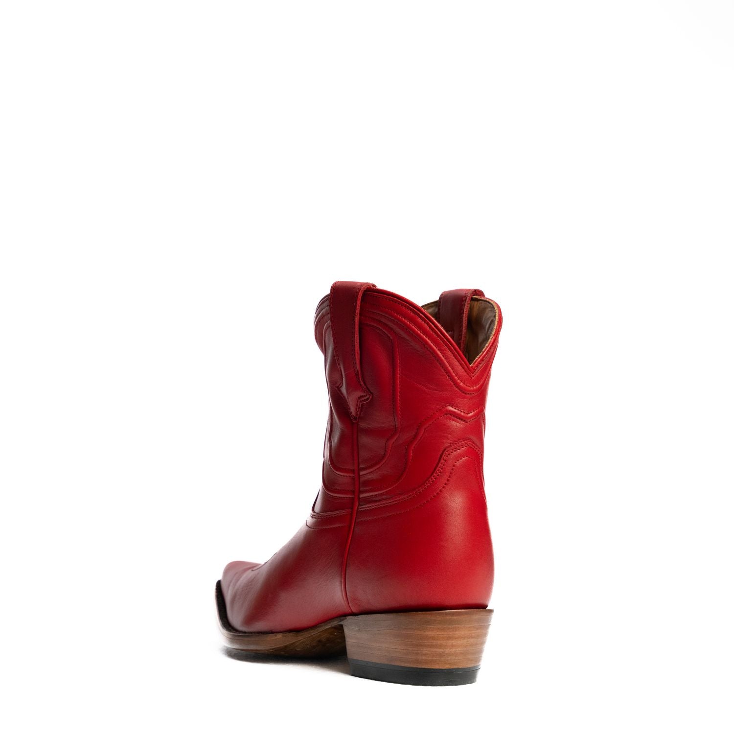 The Thistle | Women's Bootie | Natural Grain Calfskin Leather | Carmine