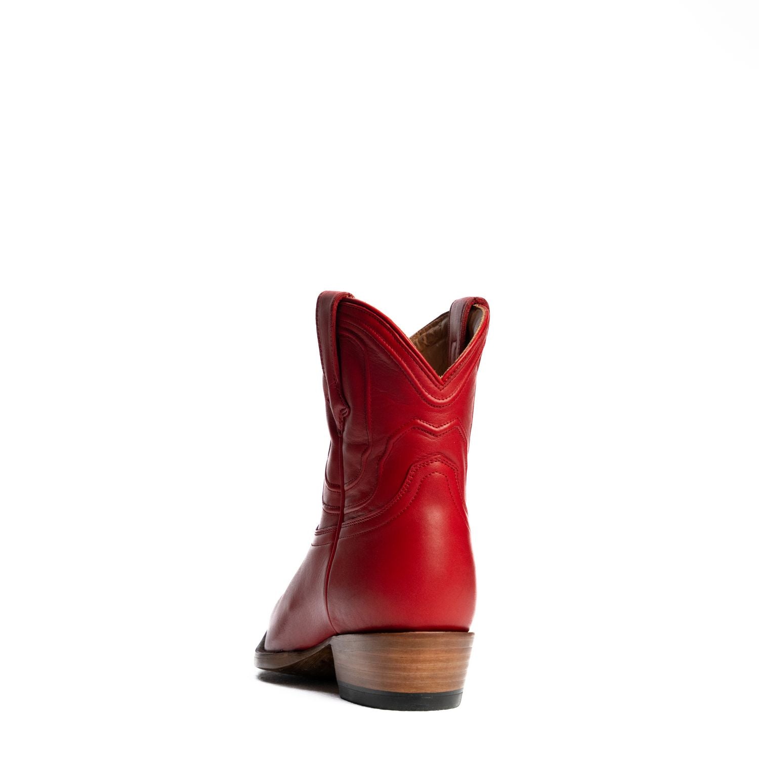 The Thistle | Women's Bootie | Natural Grain Calfskin Leather | Carmine