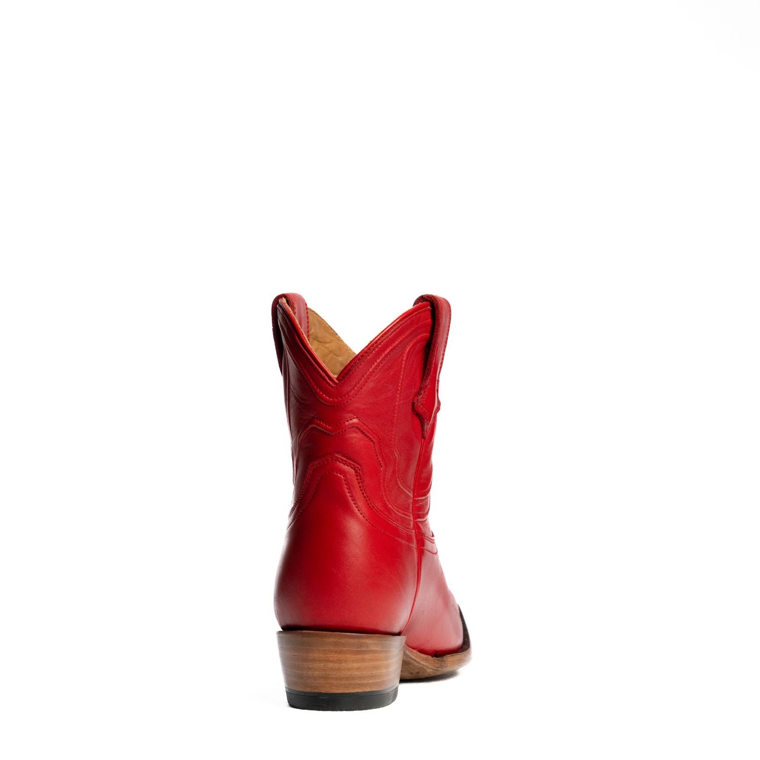 The Thistle | Women's Bootie | Natural Grain Calfskin Leather | Carmine