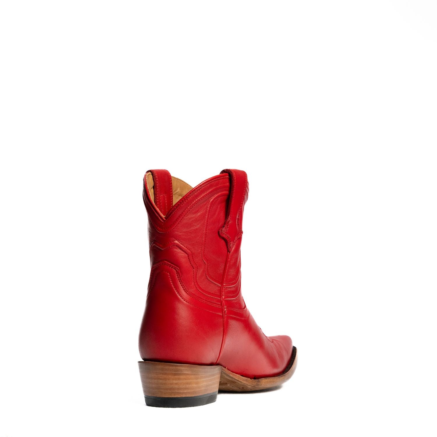 The Thistle | Women's Bootie | Natural Grain Calfskin Leather | Carmine