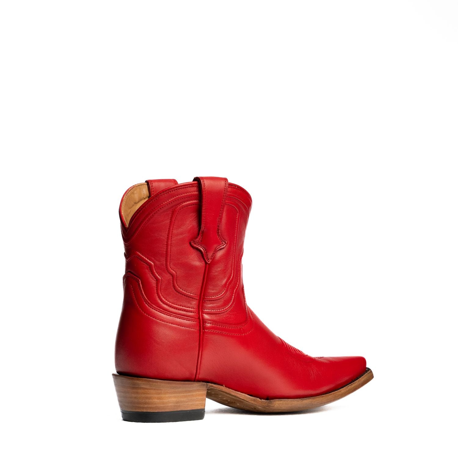 The Thistle | Women's Bootie | Natural Grain Calfskin Leather | Carmine