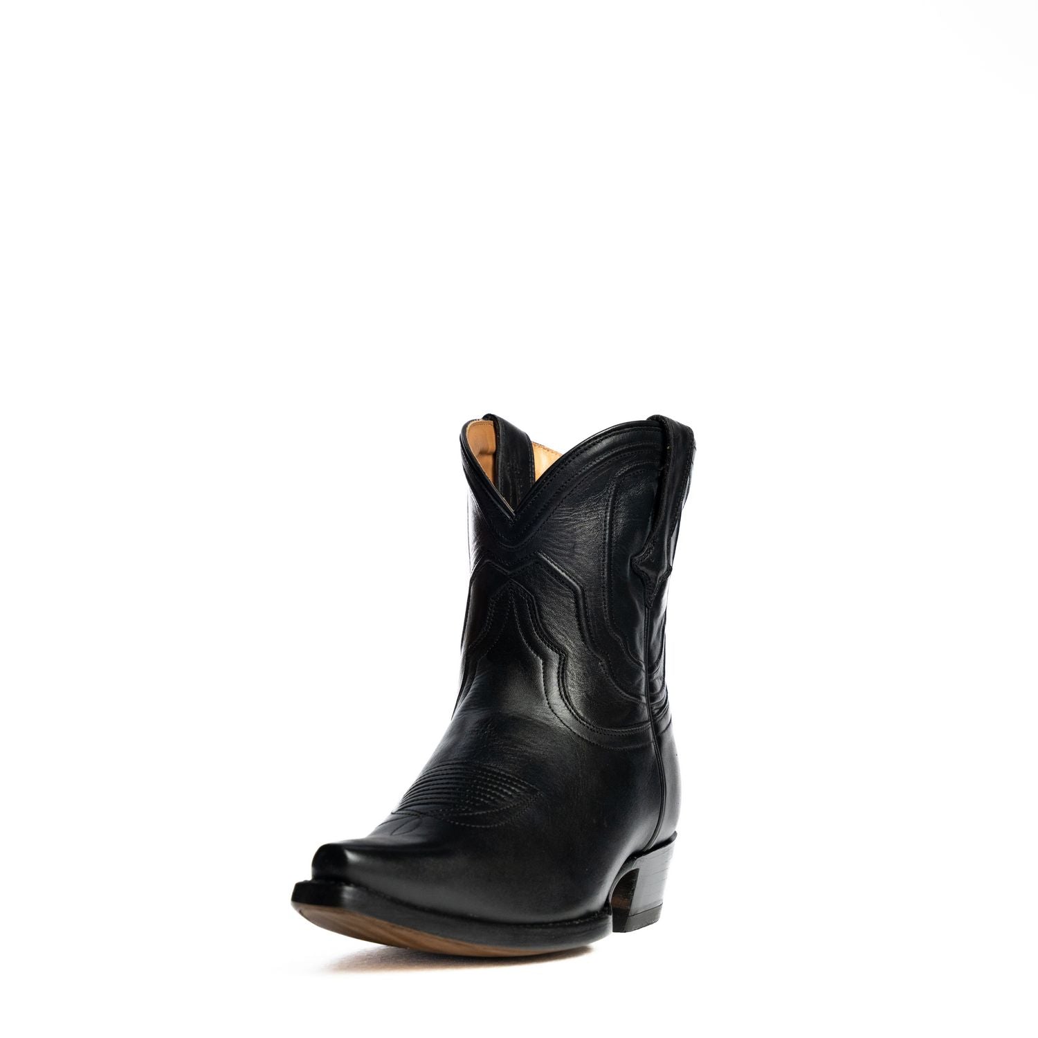 The Thistle | Women's Bootie | Natural Grain Calfskin Leather | Obsidian