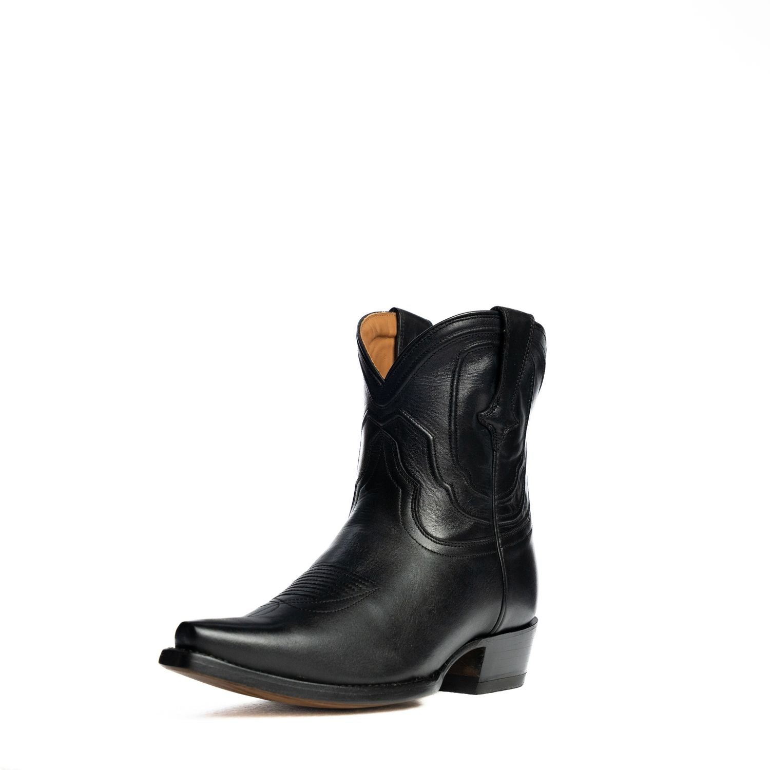 The Thistle | Women's Bootie | Natural Grain Calfskin Leather | Obsidian