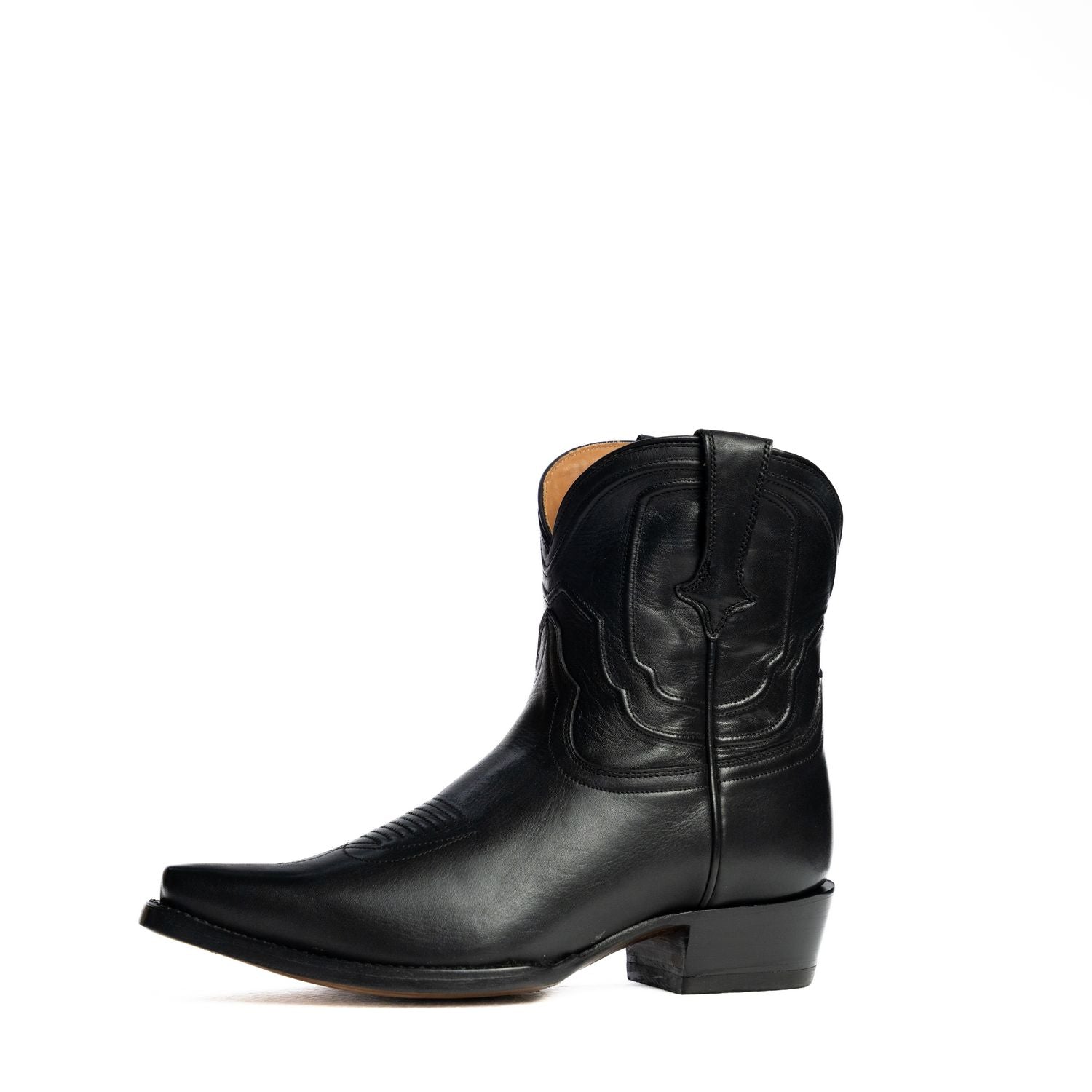 The Thistle | Women's Bootie | Natural Grain Calfskin Leather | Obsidian