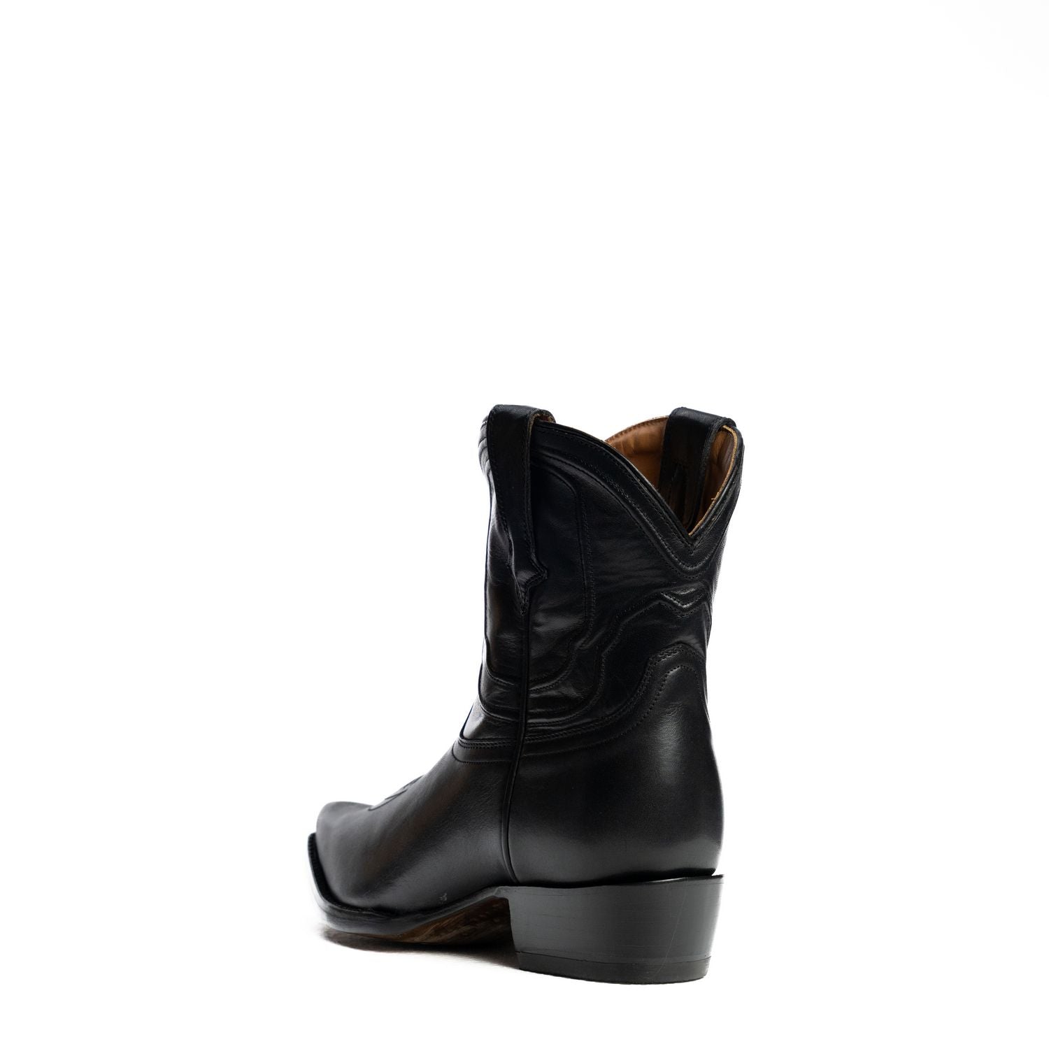 The Thistle | Women's Bootie | Natural Grain Calfskin Leather | Obsidian