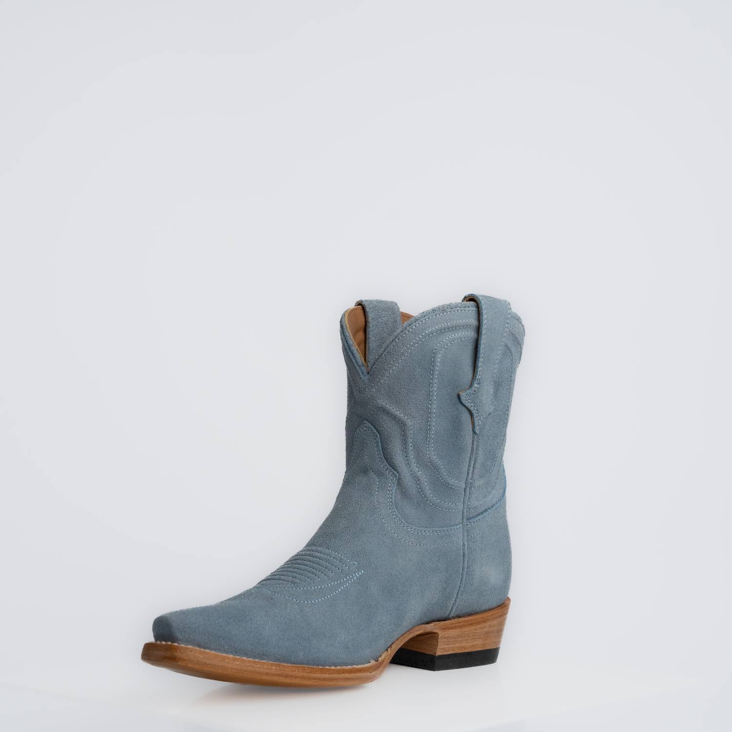 The Thistle | Women's Bootie | Premium Suede Leather | Baby Blue